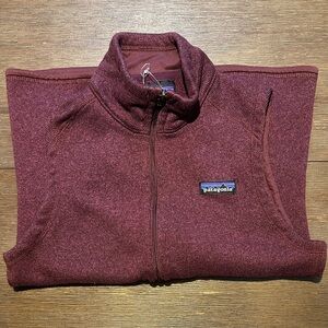 Patagonia Burgundy Full-Zip Jacket-NWOT